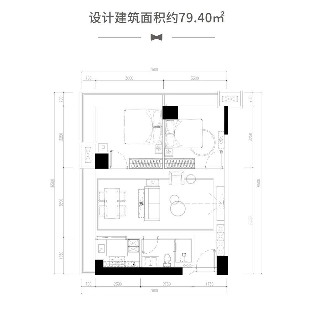 益阳宝基广场G户型