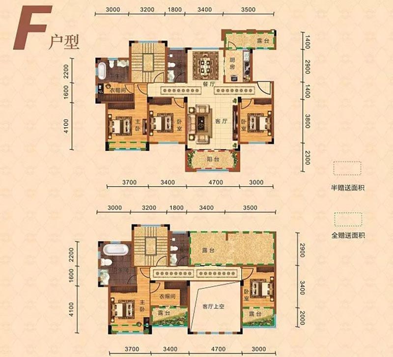 平江御城华府F洋房户型