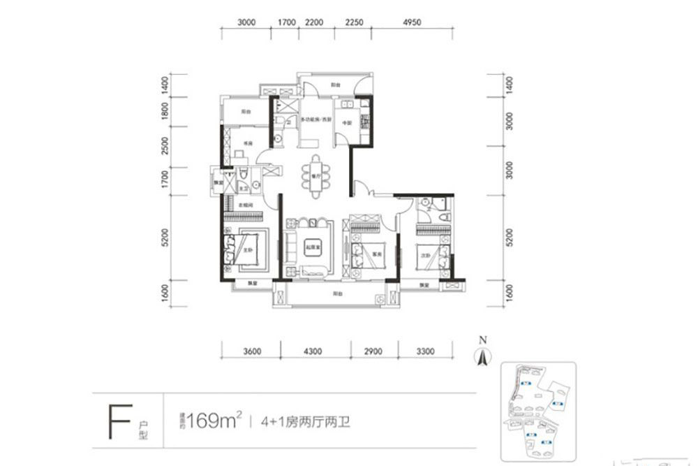 岳阳祥源城市之光F户型