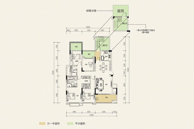 岳阳奥园誉湖湾誉湖户型（2层）