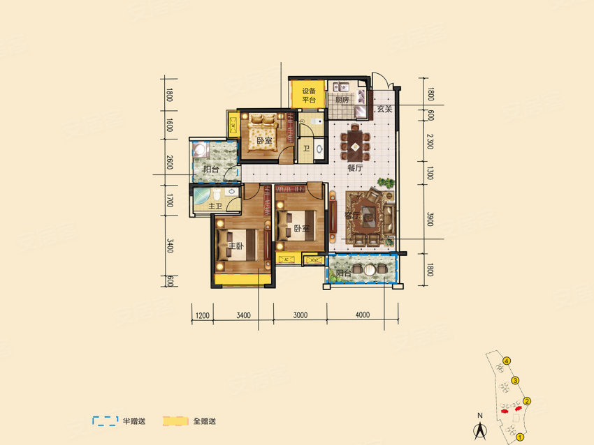 桂阳锦鹏北城名苑C户型