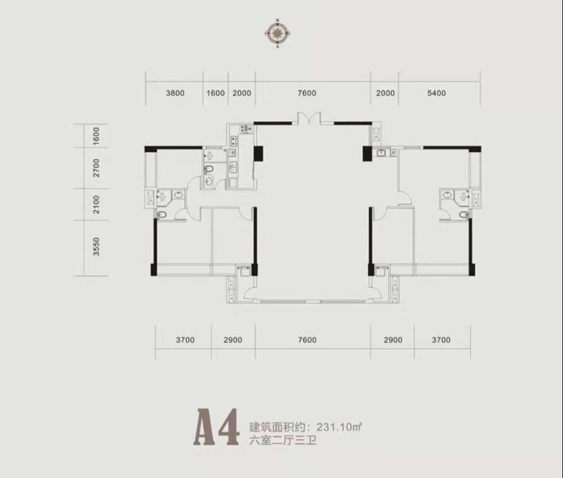 郴州林邑翰庭A4户型