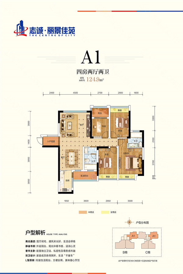 郴州志诚丽景佳苑A1户型