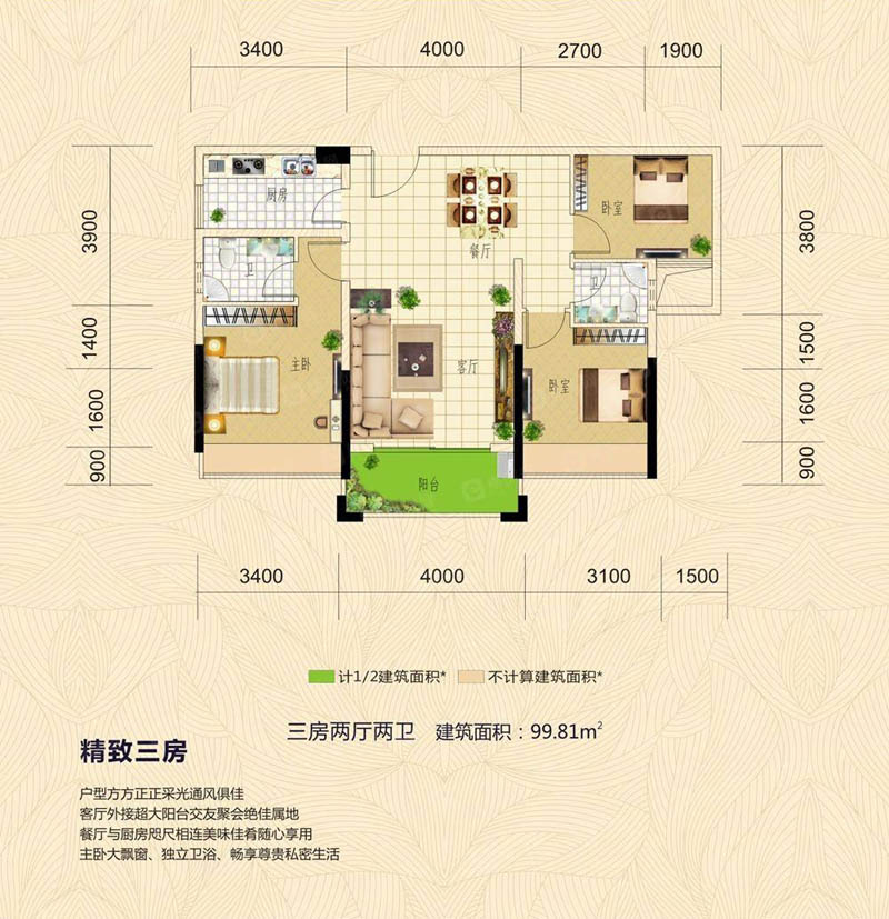 郴州翰林学府1栋C1户型