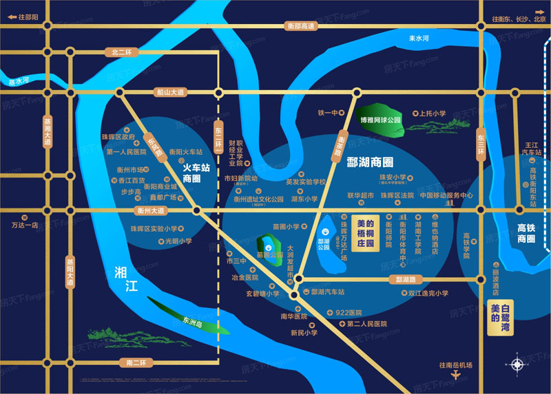 衡阳梧桐庄园区位图